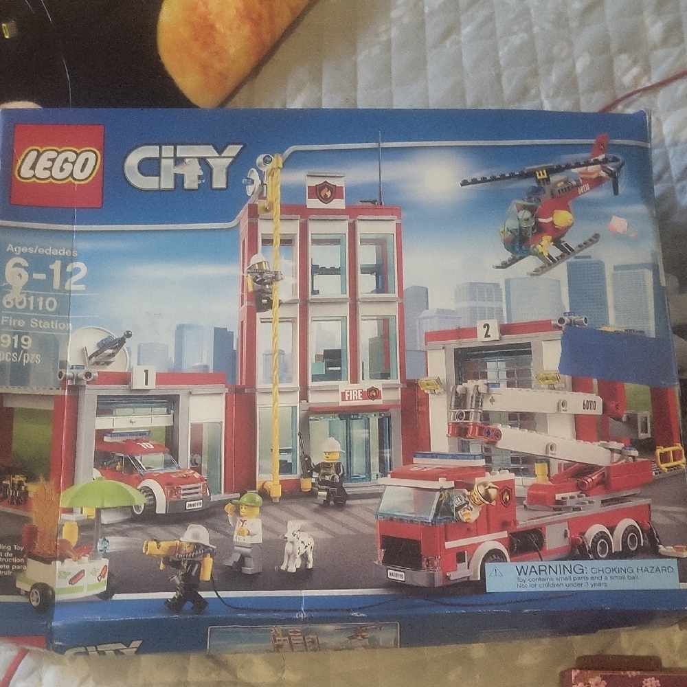 LEGO City Fire Station Building Set - Red and White